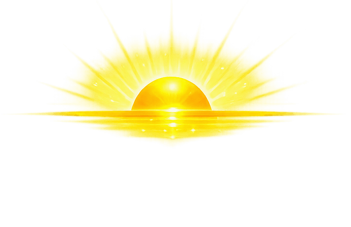 Golden sunrise glow, symbolizing Asian Vibe's community